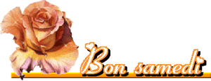 Gif animé Bon samedi rose jaune